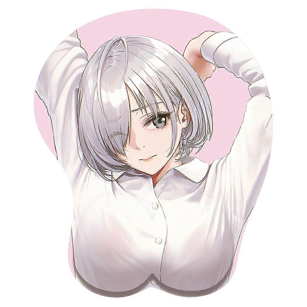 Tecknad anime skönhet handledsmusmatta