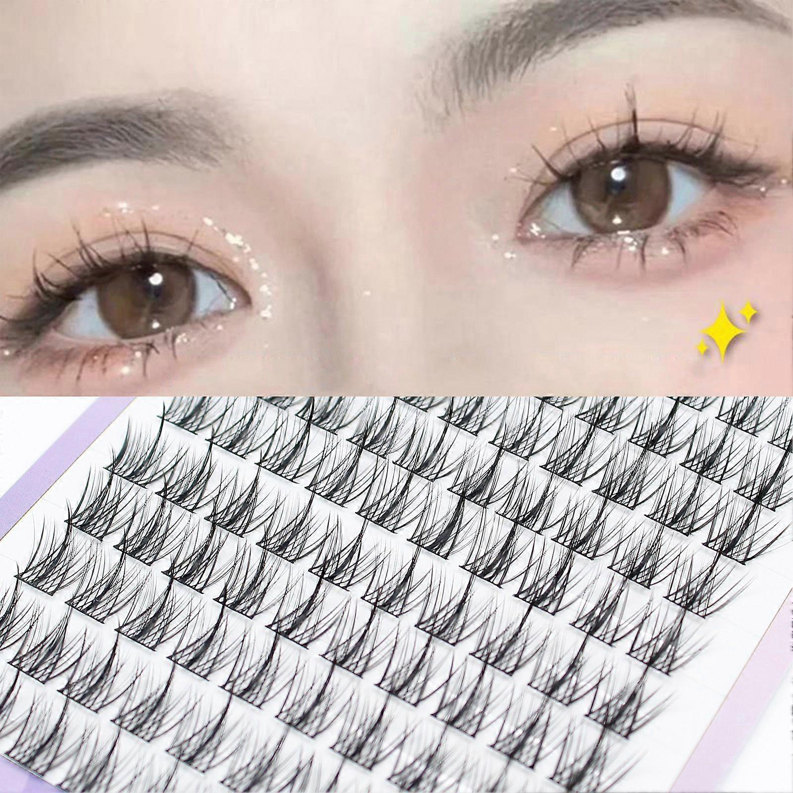 Simulation Grafted False Eyelashes Fluffy Volume Soft Long Segmented False Eyelashes for Dating Wedding Choices