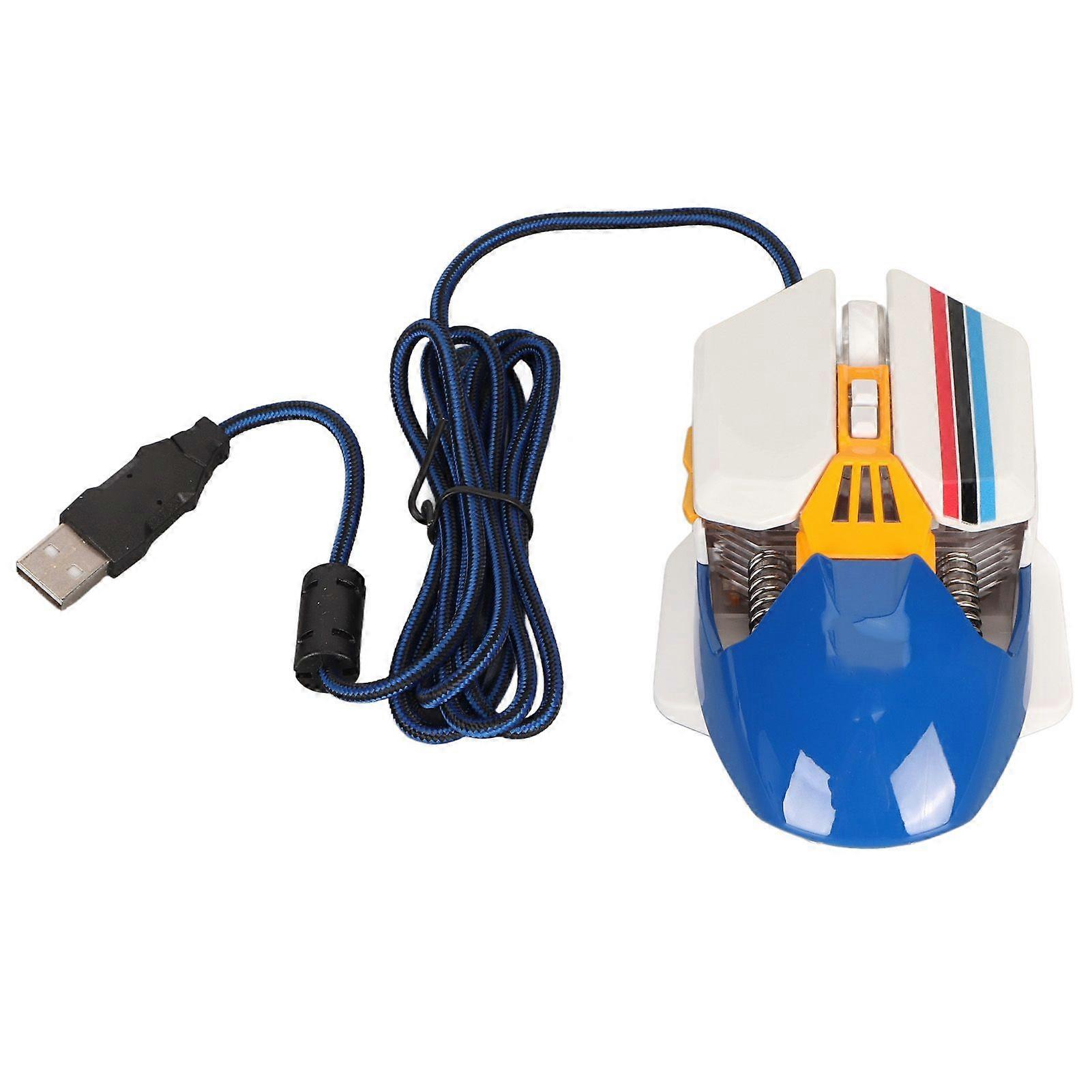 SBSGV Wired Mouse Ergonomic RGB Backlit Adjustable DPI 7 Programmable Keys Gaming Mouse for Gaming Office Study