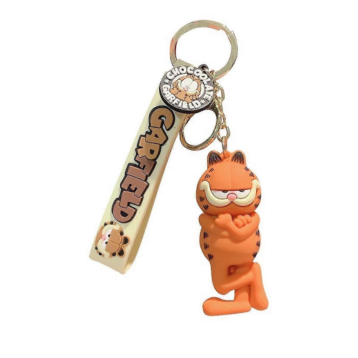 Garfields Cat Anime Key Chain Key Ring Bag Pendel Keyring Julklapp