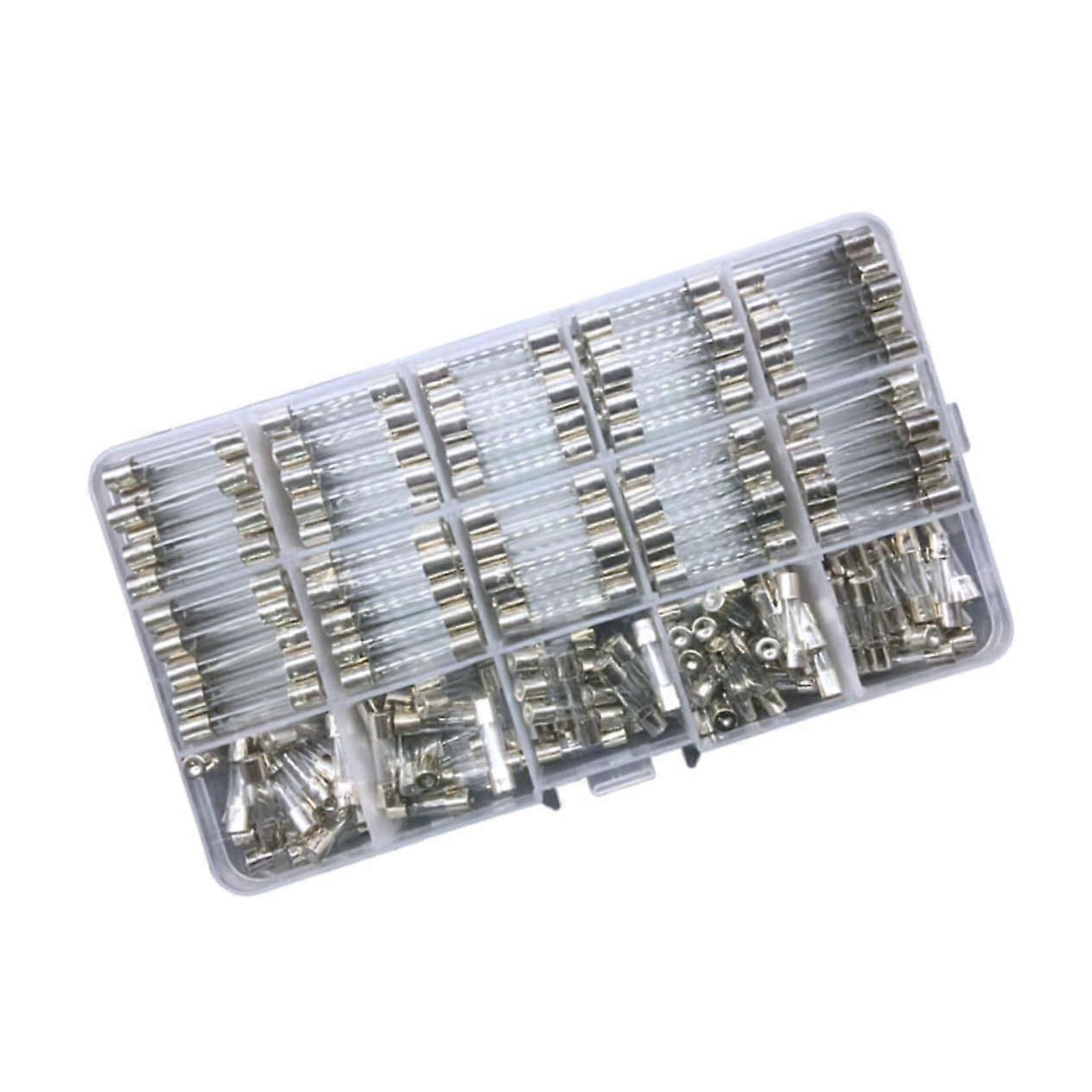 Assorted Pcs Glass Tube Fuses Aa FastBlow Protective Fuses for Home Electronics Auto