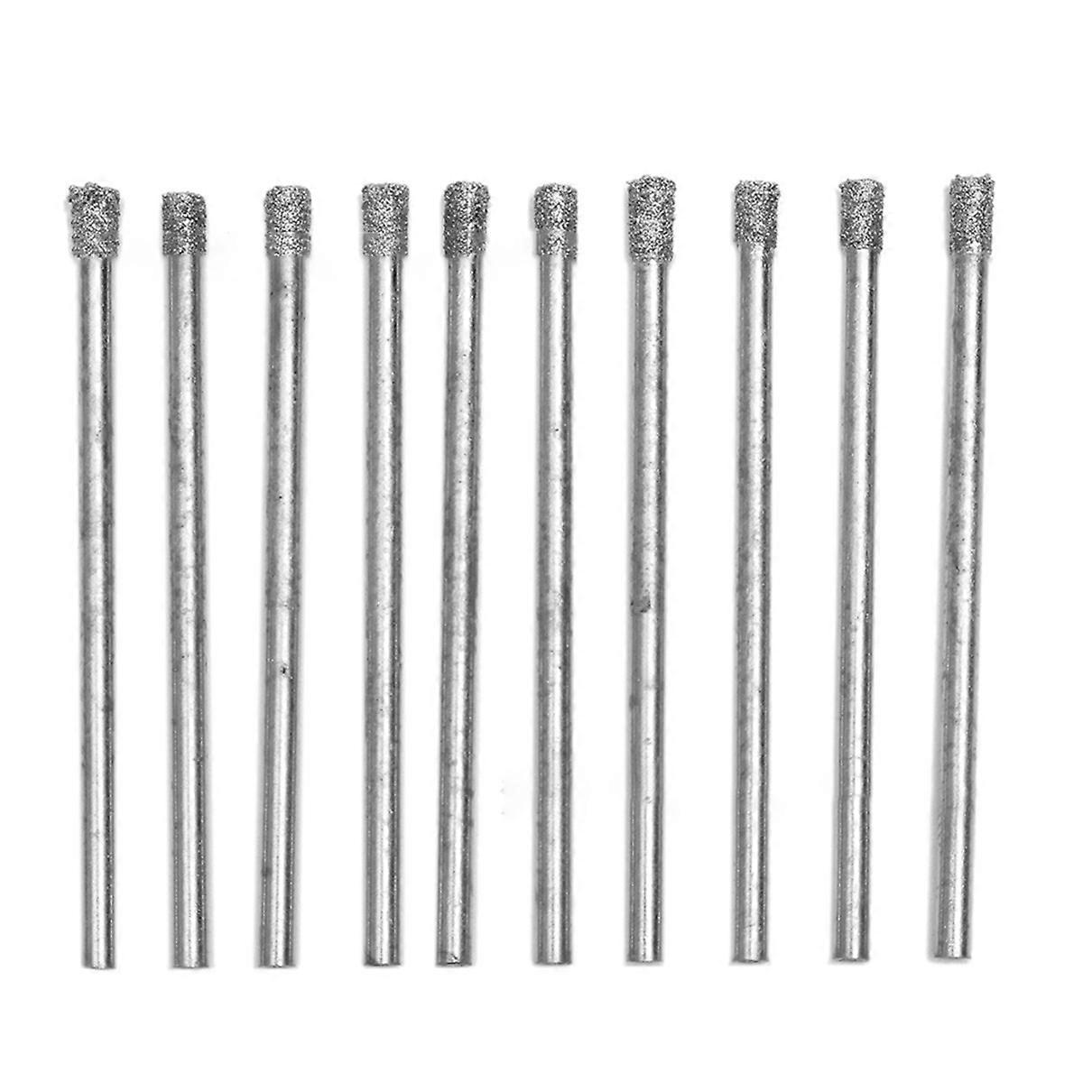 10Pcs 3mm 1/8 Inch Diamond Hole Saw Core Drill Bits Masonry Drilling
