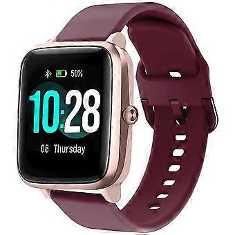 Für Armbänder, die mit 19mm ID205L Smart Watch kompatibel sind, Schnellverschluss weiches Silikon Fadeless Muster Gedrucktes Blumenersatzband für ID205L, ID205G ID2