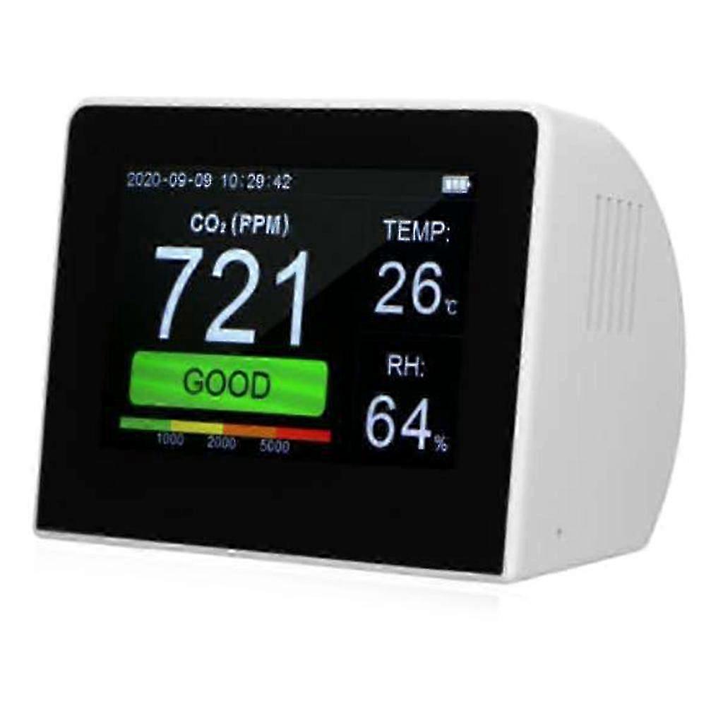 Carbon Dioxide Meter Adjustable Backlight Temperature/humidity Detector Home