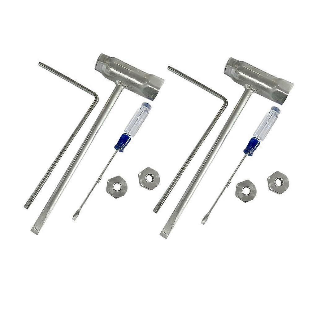 2 Set Chainsaw Tool Spark Plug Wrench Bar Nuts Carb Screwdriver for