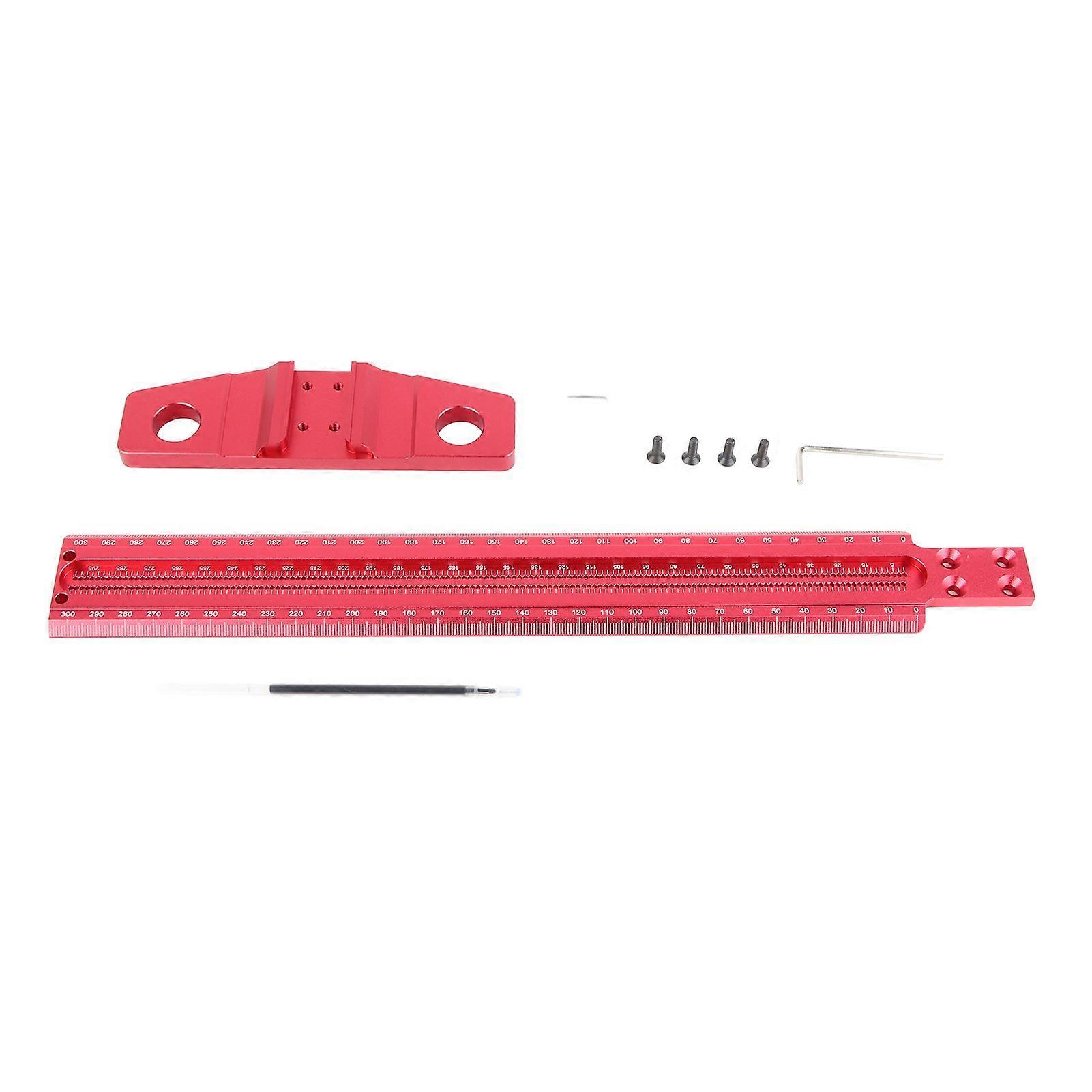 T Square Ruler Aluminum Alloy Removable Woodworking Scriber Art Framing Drafting Tools