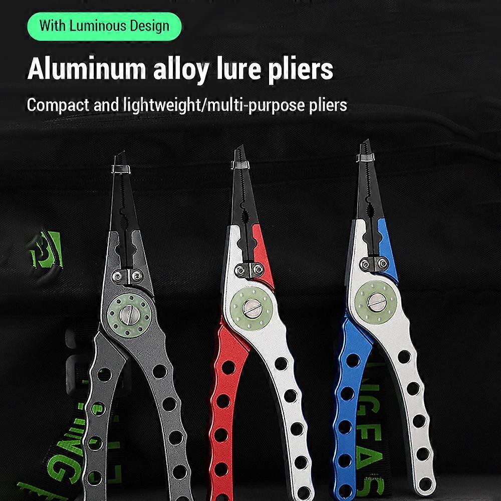 Aluminum Fishing Pliers Hook Remover Open Ring Multifunctional Fishing Tool 20cm For Fresh And Salt Water