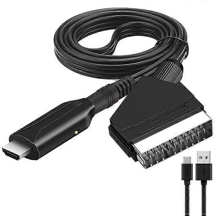 Scart to HDMI Adapter Audio Video for Sky Blu-Ray DVD Player STB VHS Xbox PS3