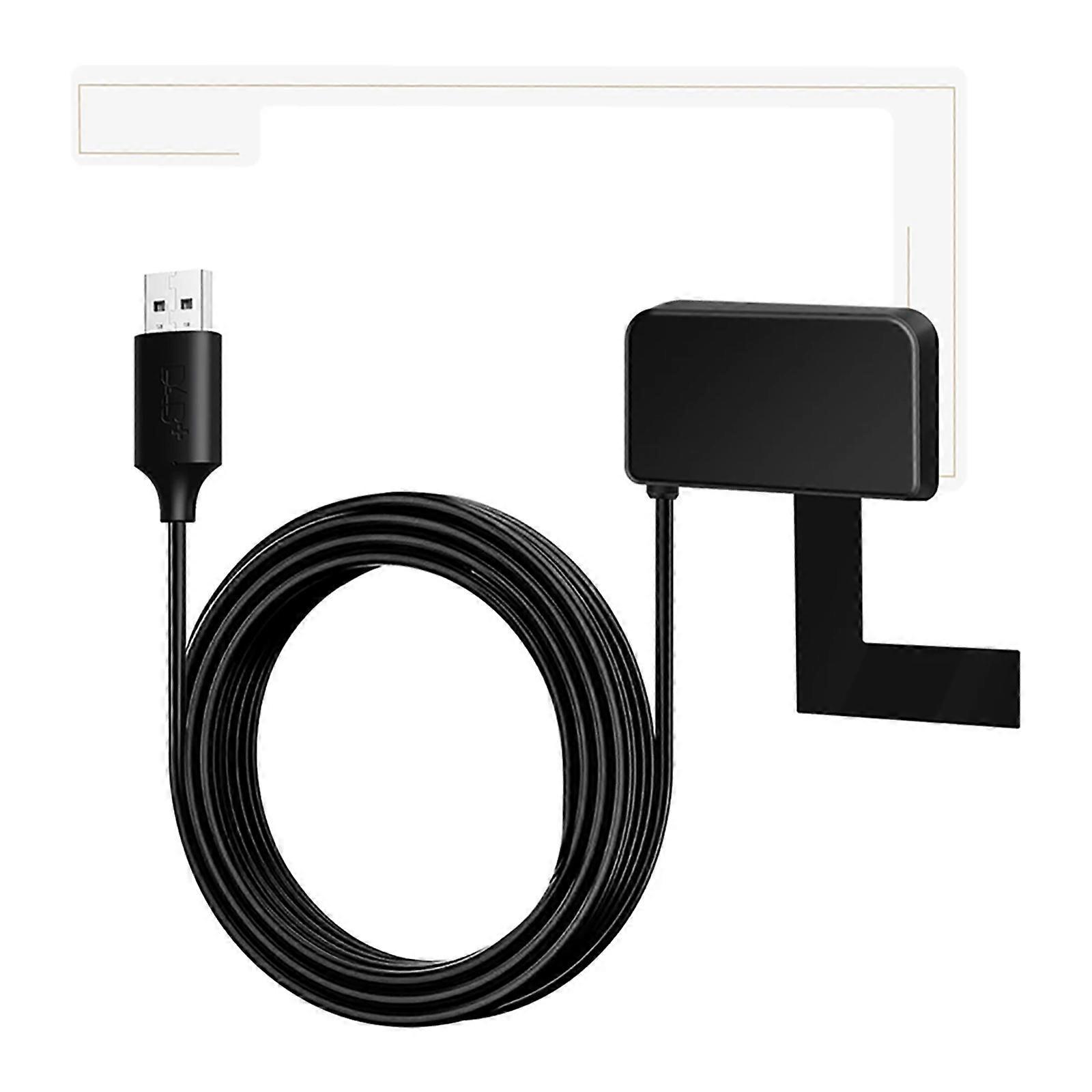 Araba HiFi DAB + Dijital Radyo Alıcısı USB Adaptörü Sinyal Kalitesini Artırır için Yüksek Hassasiyetli Anten Hızlı Kurulum