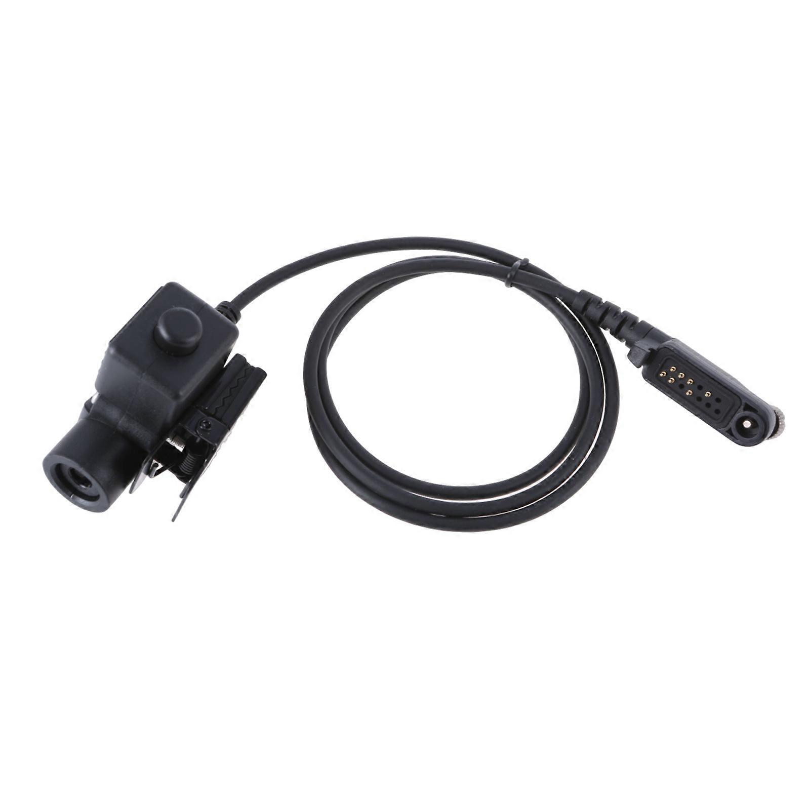 Tactic U94 PTT Adapter Push to Talk Button Walkies Talkies Headset Connector Cable for HP785 HP705 HP685 Radio
