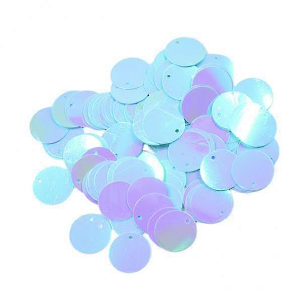 4xDIY Shiny Round Loose Sequins Paillettes Sewing Craft 16mm Blue