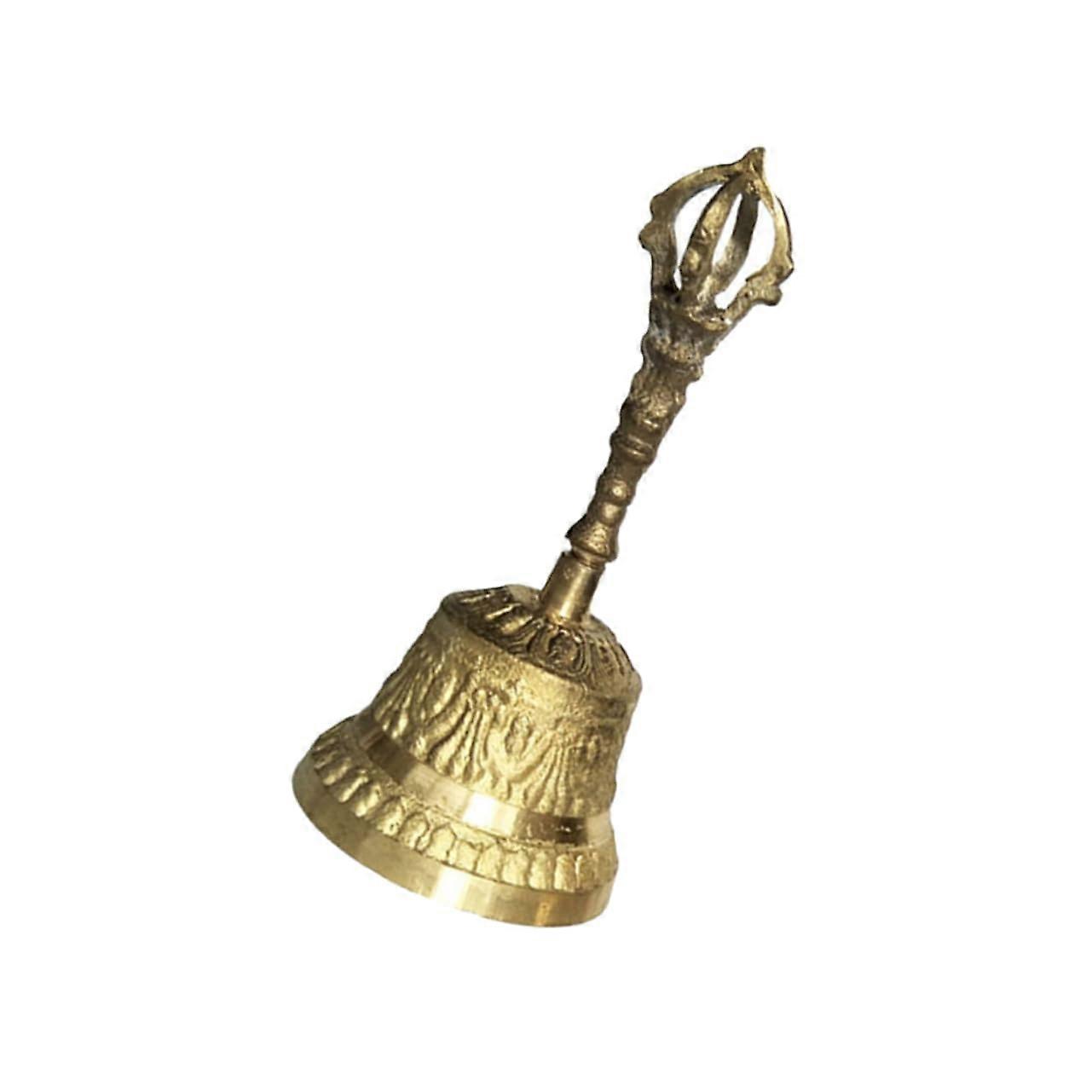 Bell Hand Bell Ornate Meditation Call Simple Bell Decor for Home Answer Bell Unique Design