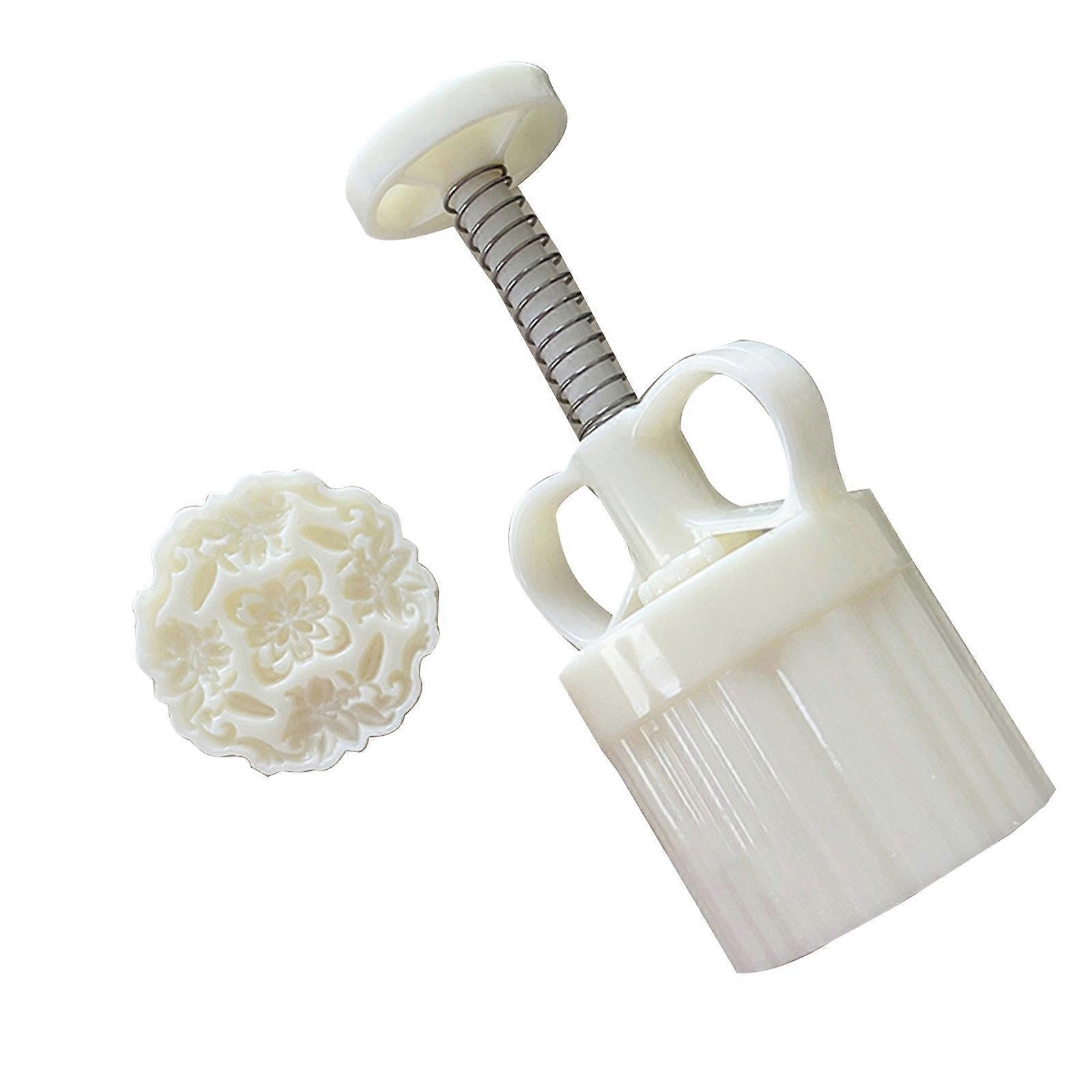 Blommungböna kakform set kakmodell tryckt med präglad ishud bakverktyg kakdessert utskärare flerfärgad