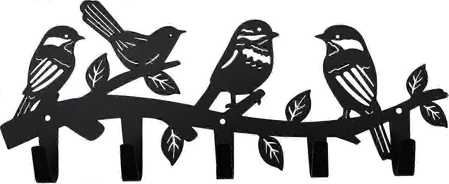 Coat Hooks Wall Art Decor (sparrow)