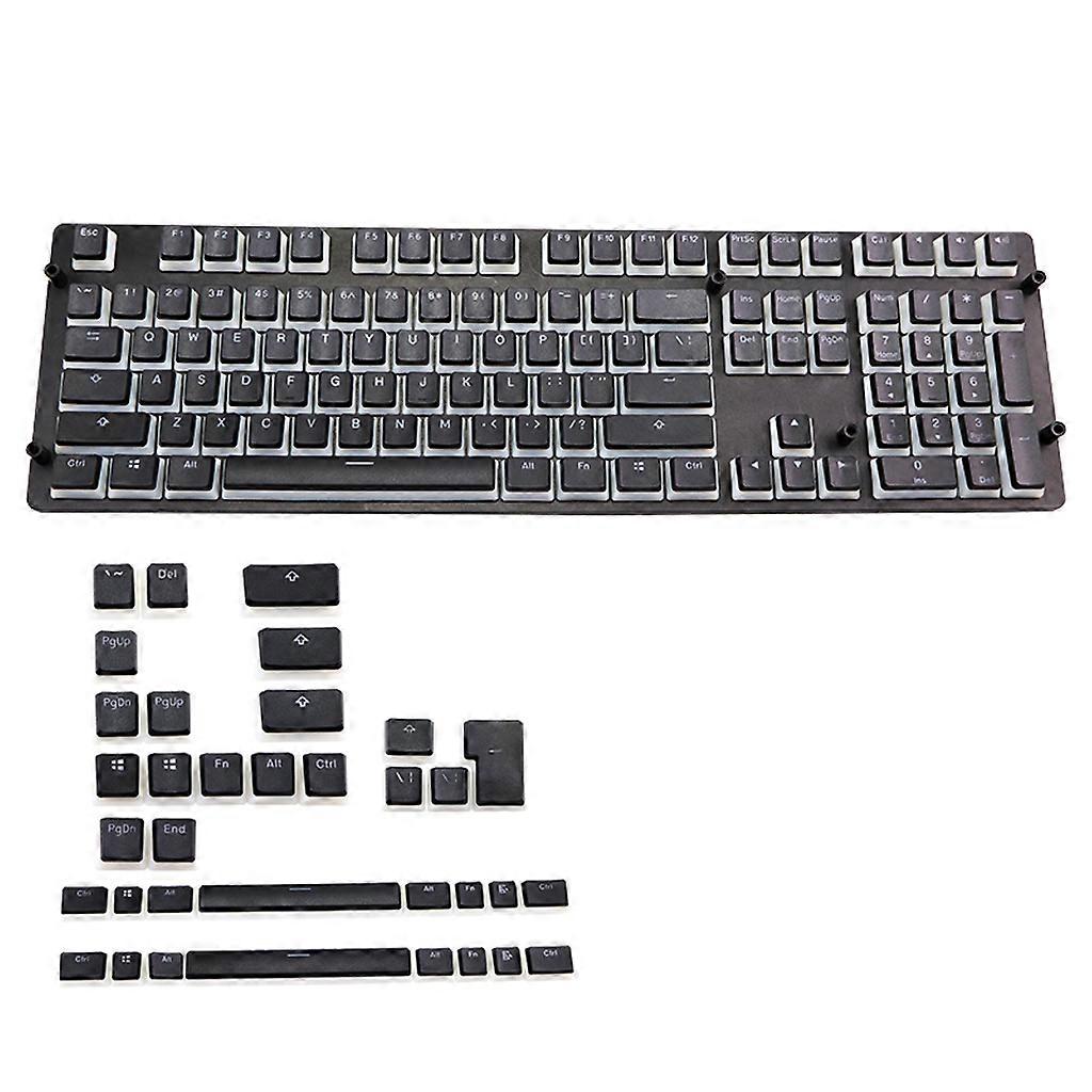 PBT OEM 143 Keys Pudding Keycaps For Cherry MX Switch Mechanical Keyboard RGB Gamer Keyboards Black Switch