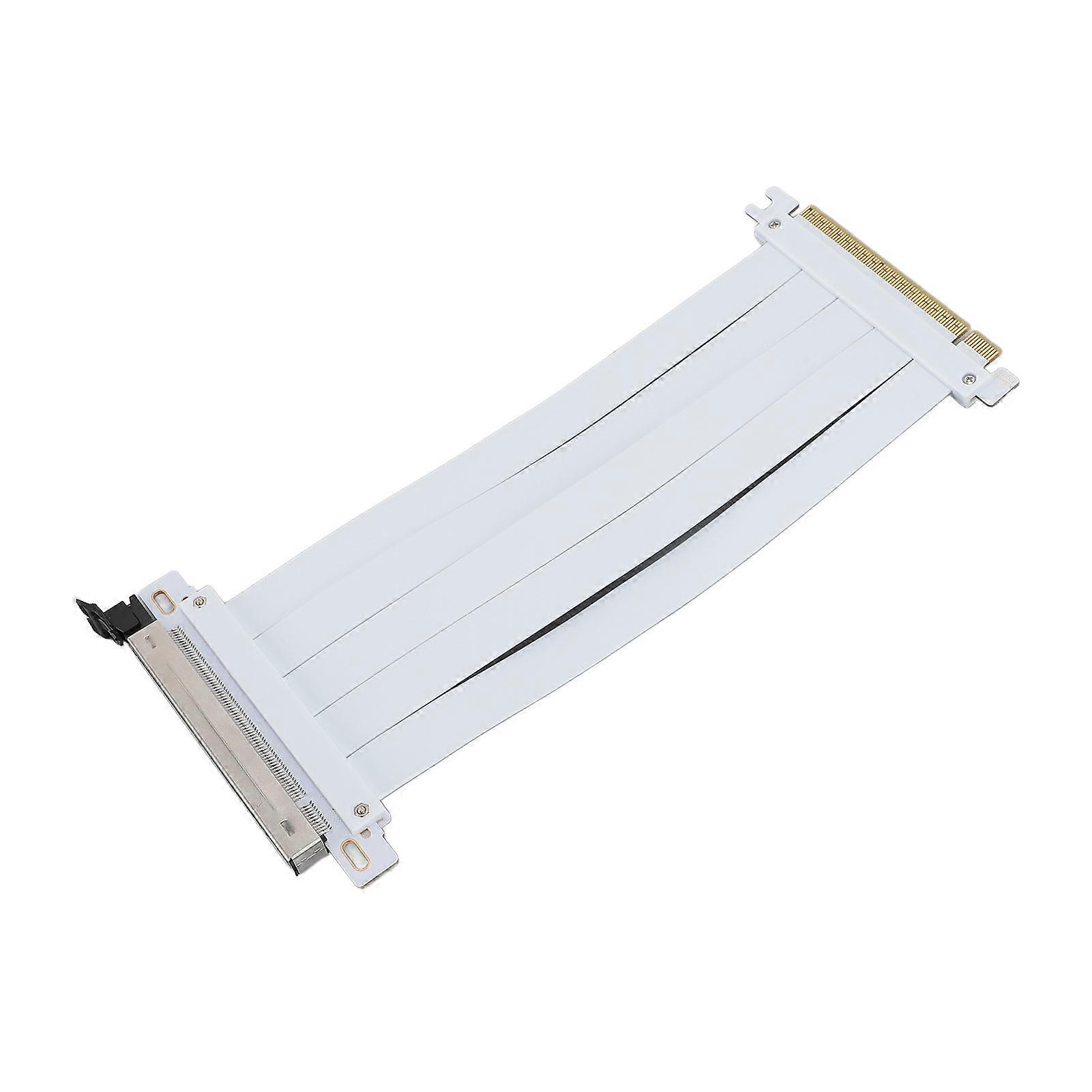PCIE 5.0 X16 Riser Cable PCB 128Gbps High Speed Flexible GPU Extension Riser Cable Adapter Compatible with 4.0 3.0 2.0 1.0 20cm/7.87in 