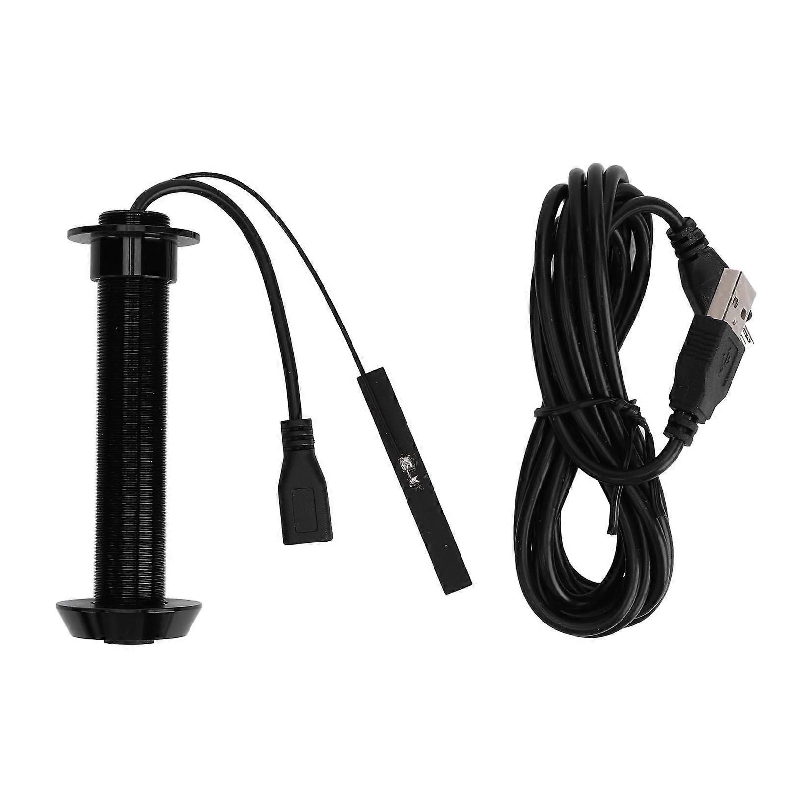 WiFi Door Peephole Camera: 1080P HD, 180° View, 2-Way Talk, Motion Detection, Black