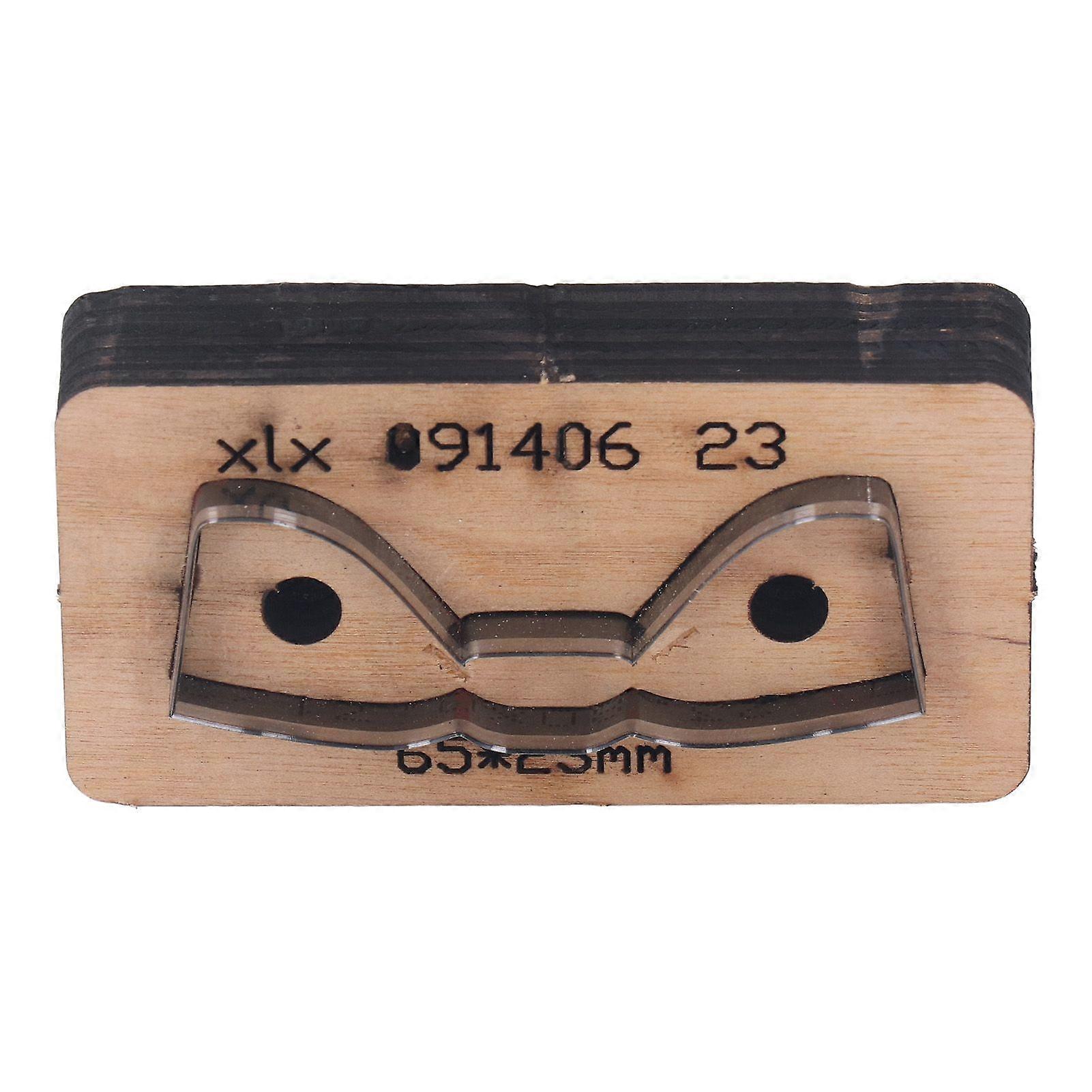 High quality  65*23mm bow shape hand scissors leather cutting mold set manual