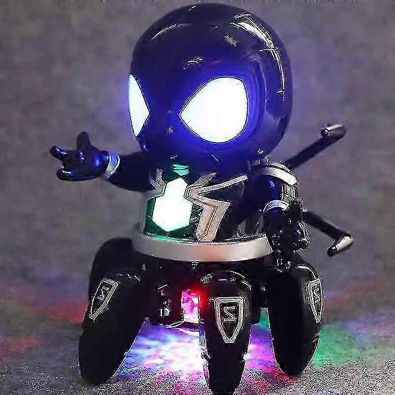 Musical Dancing Walking Robot Baby Toy Inspired by a Popular Superhero with Colorful Lights and Sound Features