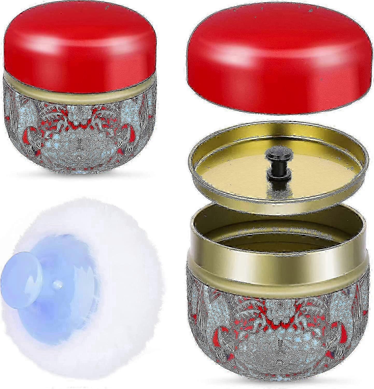 Empty Container for Body Powder with Puff, Ideal for Dusting Powder Storage and Application