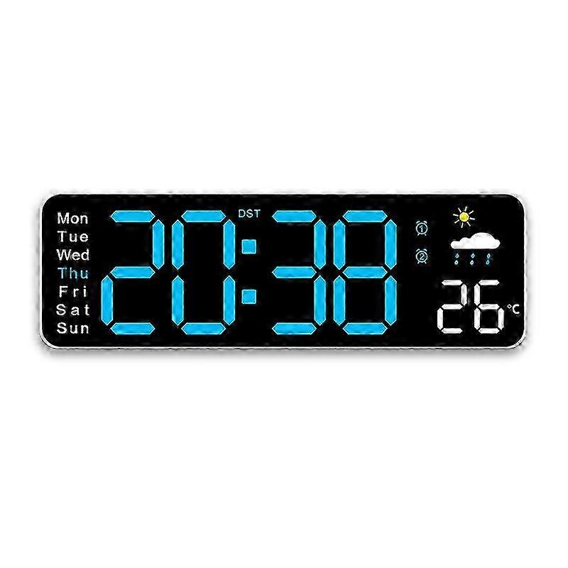 Temperature Sensor Wall Clock - Displaying Weather Conditions and Temperature Readings