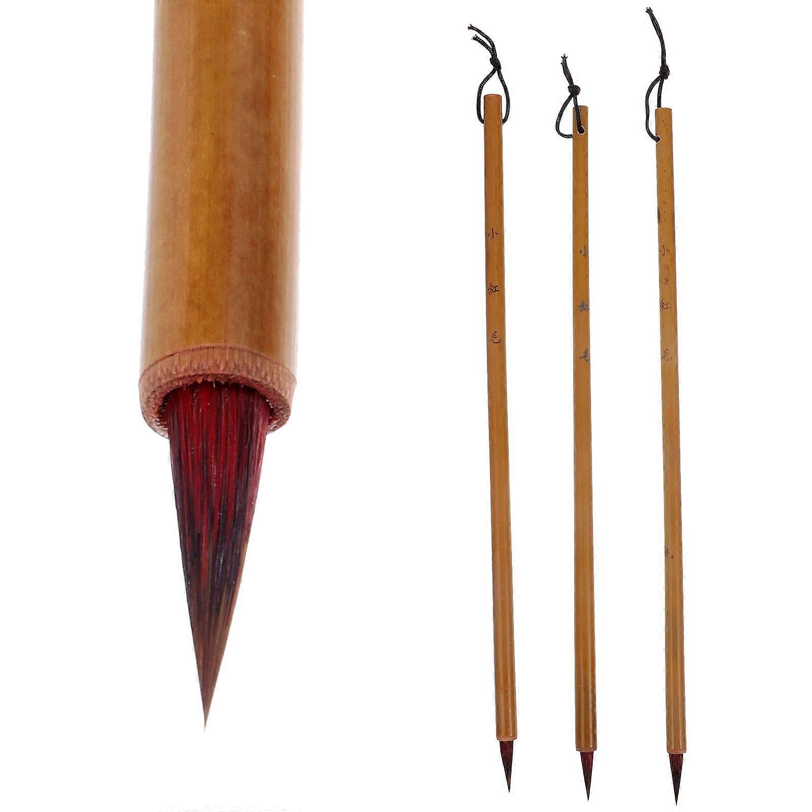 3pcs Durable Calligraphy Brush Pens for Writing Art – Fine Craftsmanship for Beginners, Students & Enthusiasts