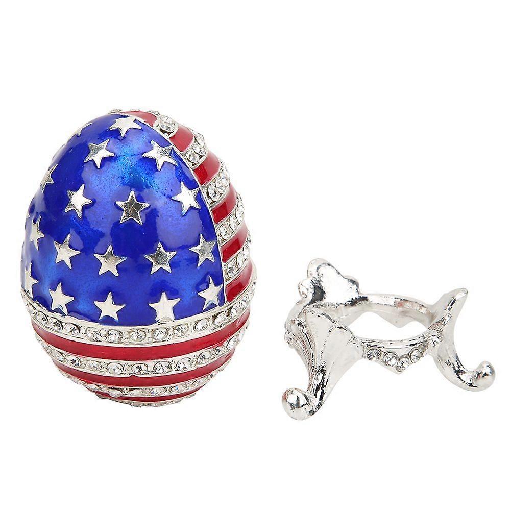 2025 أحدث طراز مطلي بالمينا عيد الفصح البيض حلية مربع مربع المجوهرات الحرف المعدنية