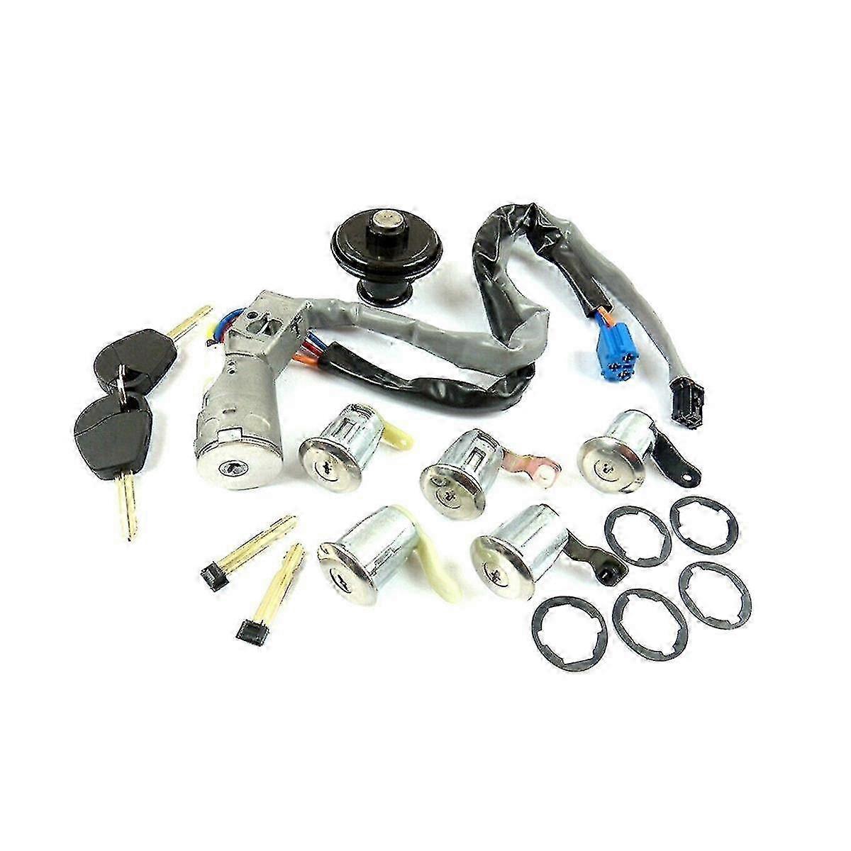 Ignition Door Lock Key Fuel Tank Cap Door Lock Barrels Set for Partner Berlingo 4162. 4162CF