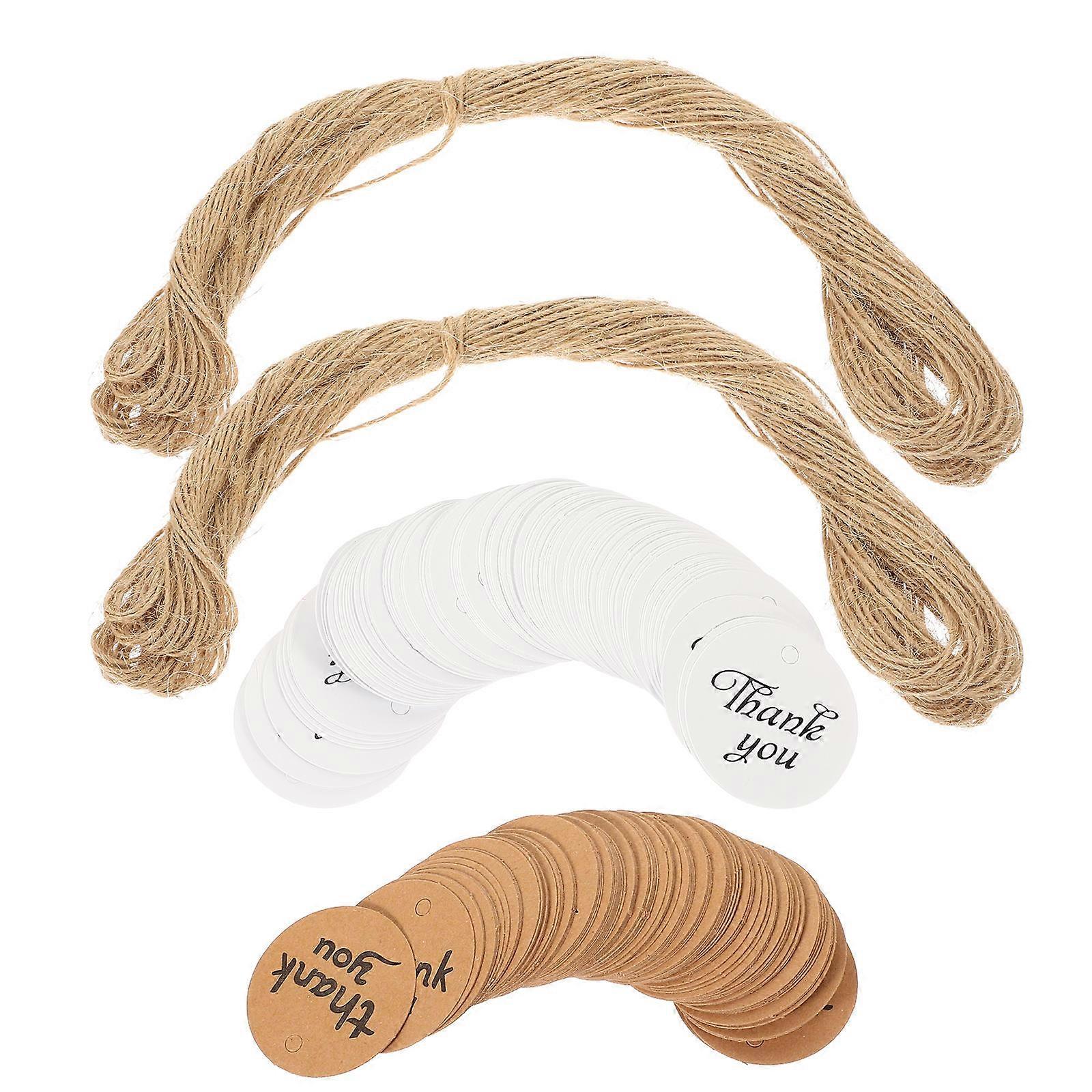 Thank You Tags For Party Round Gift Labels 3X3CM Classic Decorative Attachment 1 Set