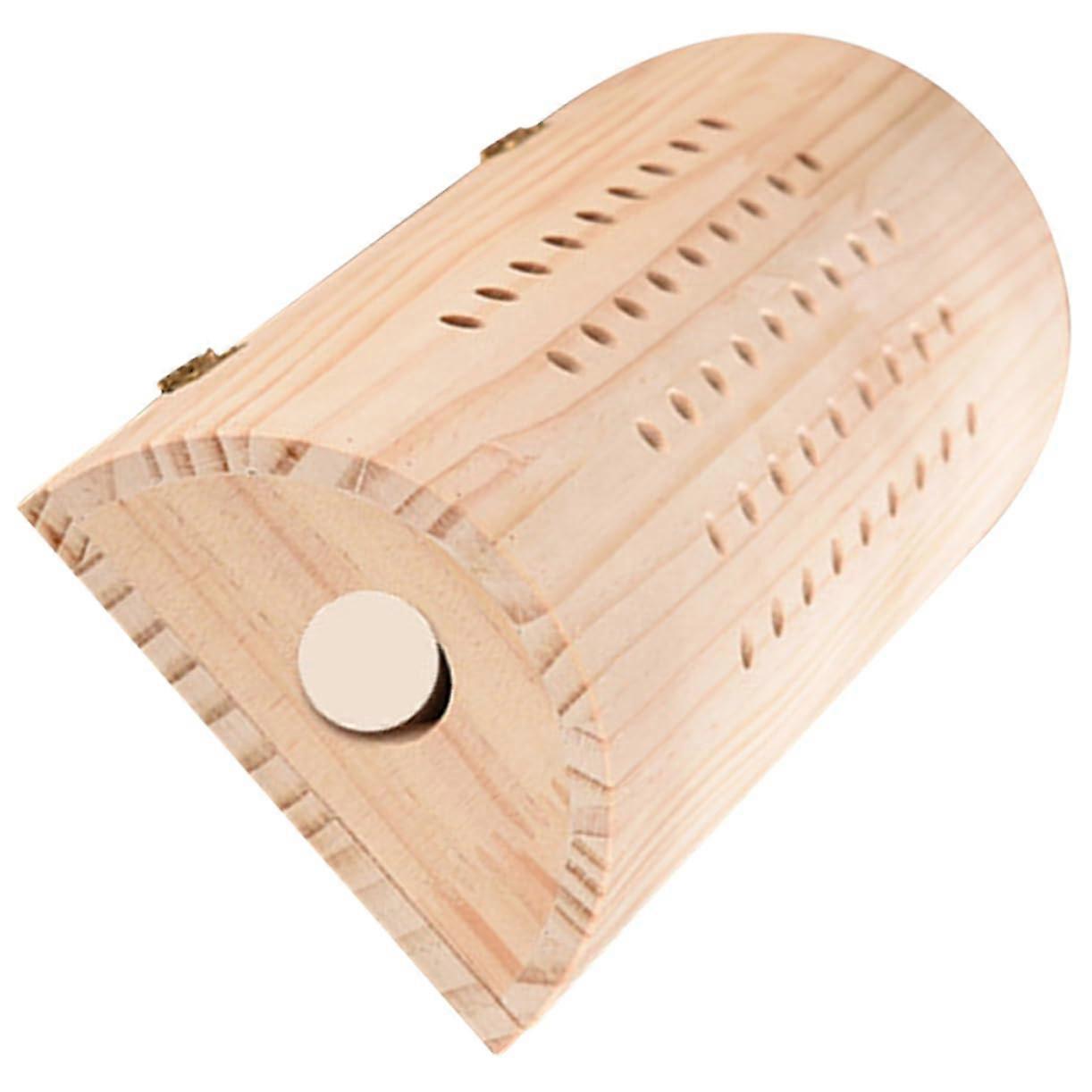 Comfortable lumbar pillow and neck roll pillow made of wood for moxibustion ergonomic sleep accessories to support neck and back pillow for massage