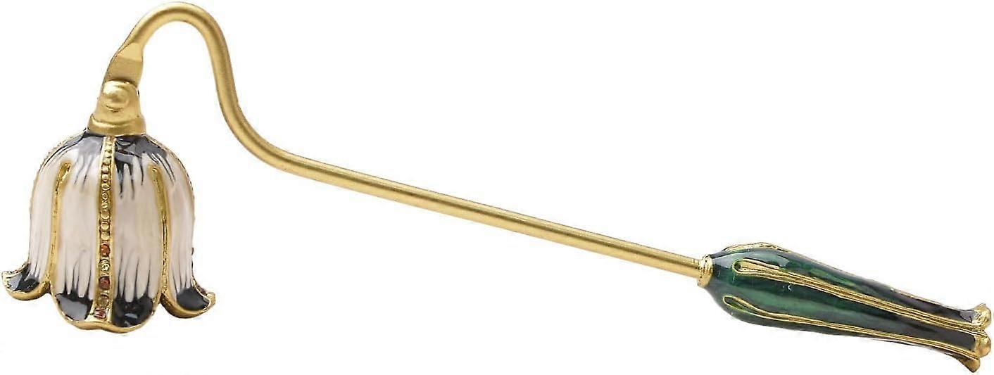 Bell Candle Snuffer Decorative Long Handle, Metal Tool, Vintage Wick Extinguisher (F,4)