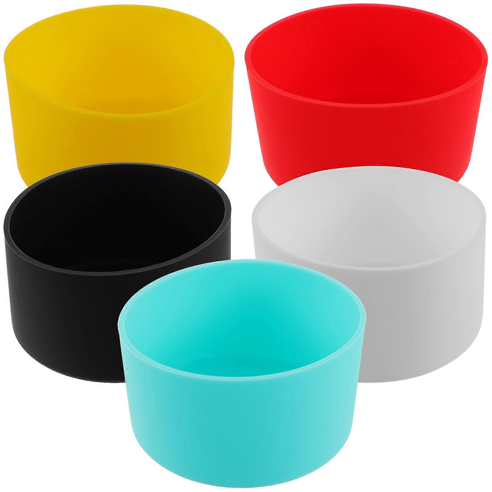 Protective Bottle Sleeve Cylinder Shape Heat Insulated For Friends 9X4.5cm 5Set