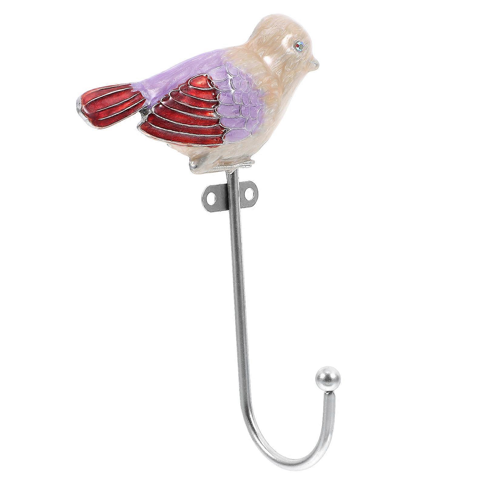 Bird Shaped Wall Hook Vintage Zinc Alloy Coat Hooks for Hanging Clothes Keys Hats Towels Space Saving 1Set