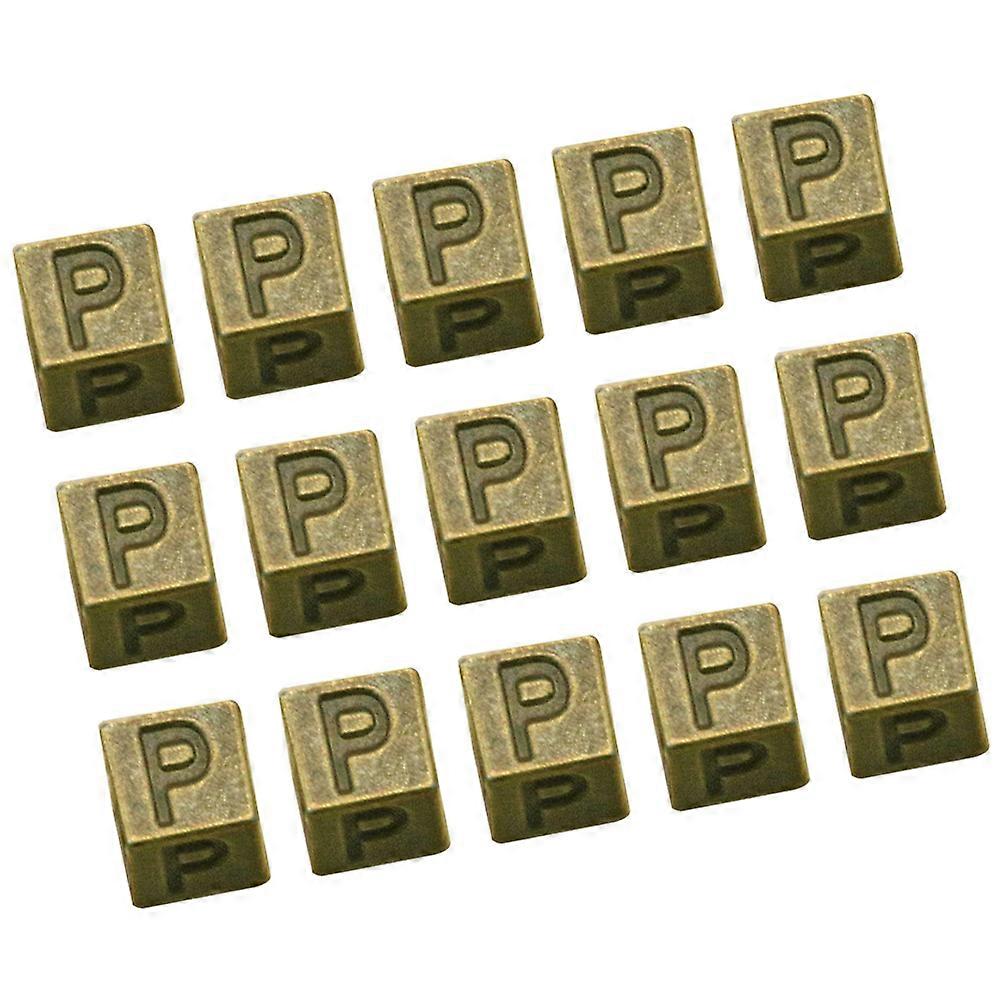 Jewelry Making Supply Square Alloy Spacer Beads Pendants Charms for DIY Projects Vintage Style 0.7x0.7x0.7cm 100PCS