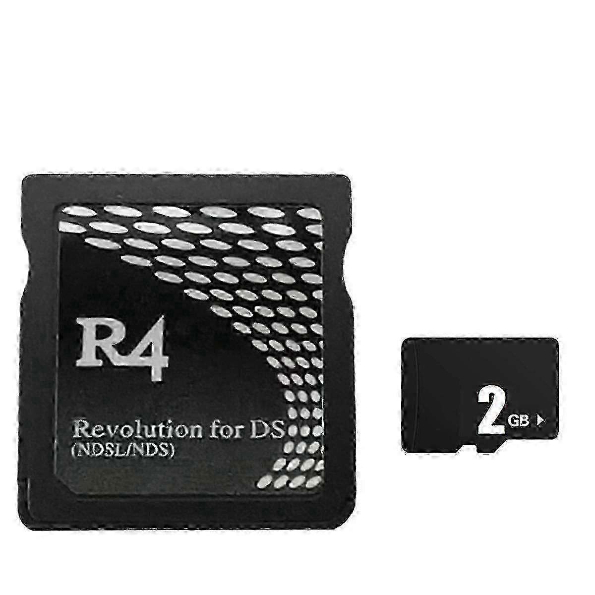 2025 New R4 Game Card+2GB Memory Card for Burning Card Wood/ Dual Core for NDSL First Generation R4 Game Card