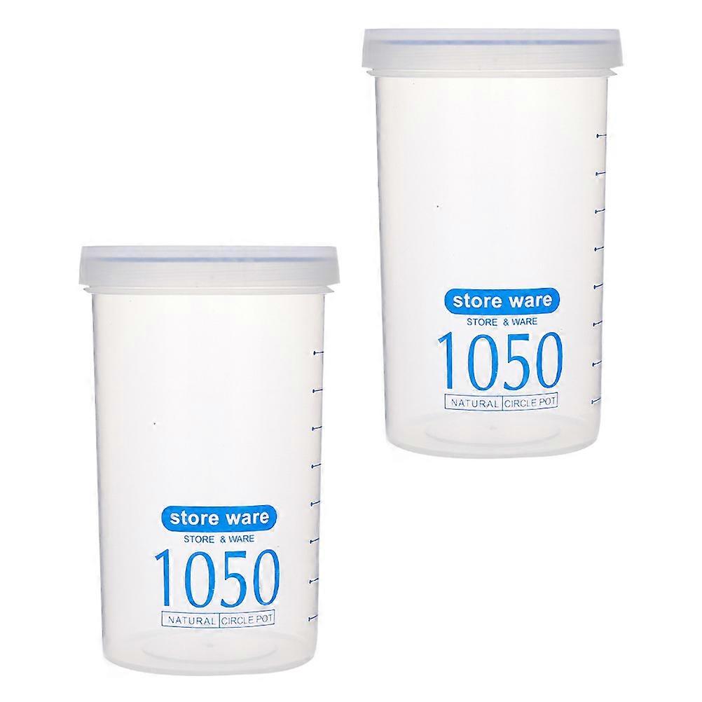 Protein Powder Travel Container Portable Storage Jars Food Storage Containers Assorted Color 17x10.5cm Keep Fresh 2Pcs