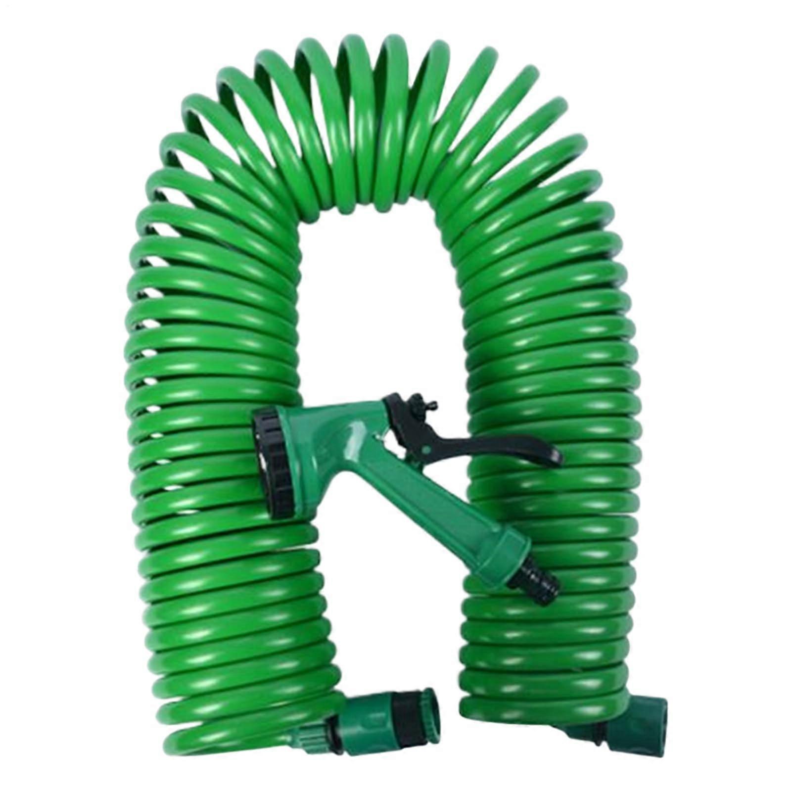 Garden Cube of Spool, Hose Reel, Expandable Water Hose with Spray Nozzle, 5 Watering Modes