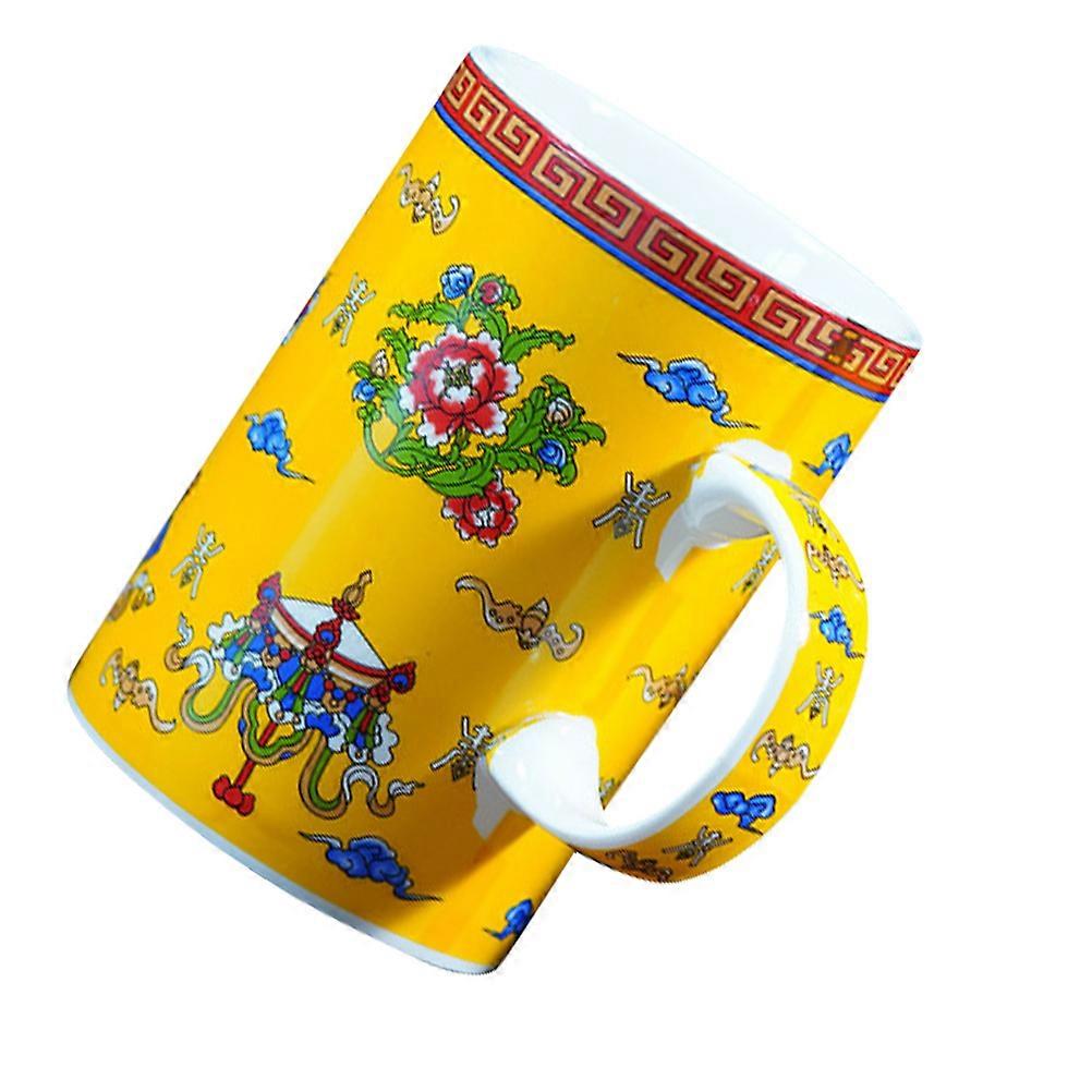 Porcelain Tea Cup Ceramic Teacup Eldership present Giving 1Pack