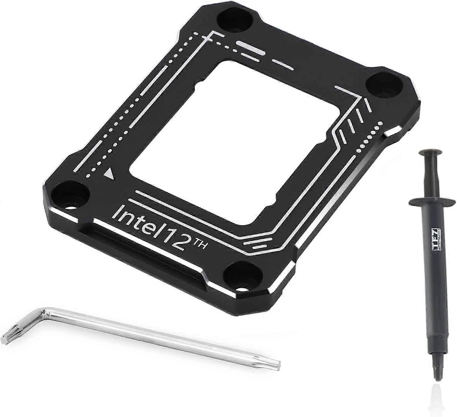 Intel CPU contact frame, LGA1700 bending correction, compatible with Intel 12th generation (black)