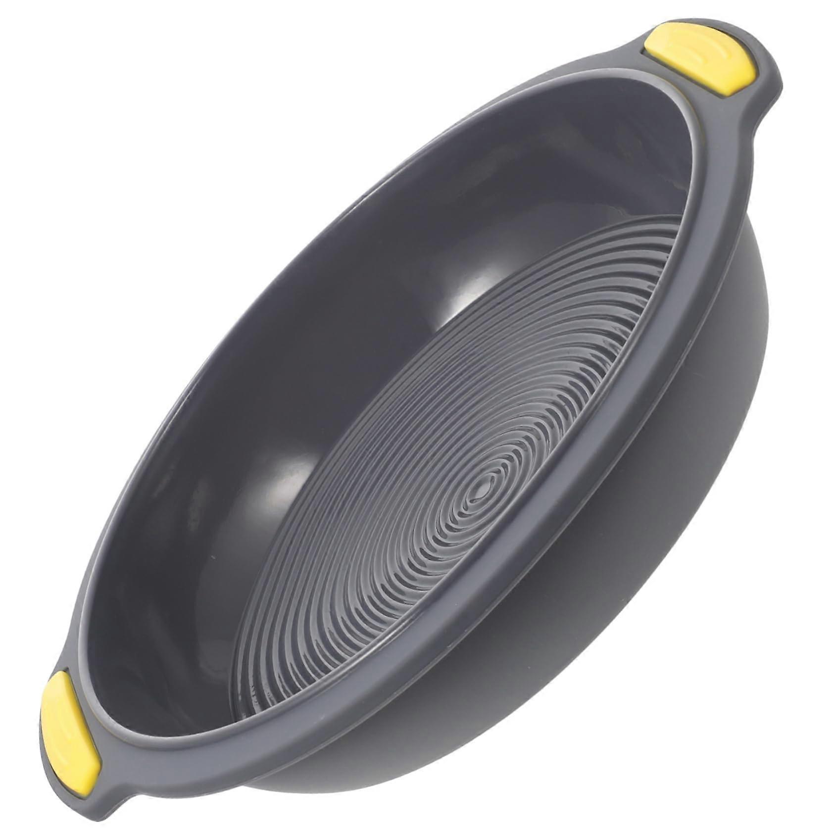 Silicone Baking Pan Heat Resistant Non-Stick Cake Mould with Handles Durable Easy Clean for Home and Bakery