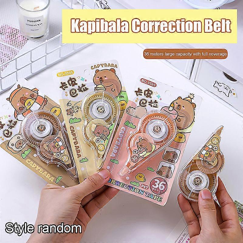 e Capybara Cartoon White Out Correction Tape Correction Tape Statione onesize