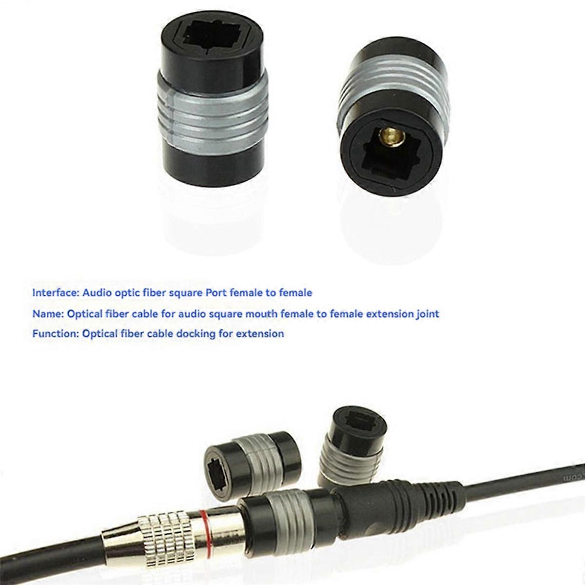 Speaker DVD Player Digital Audio Optical Cables Adapter 2Pcs