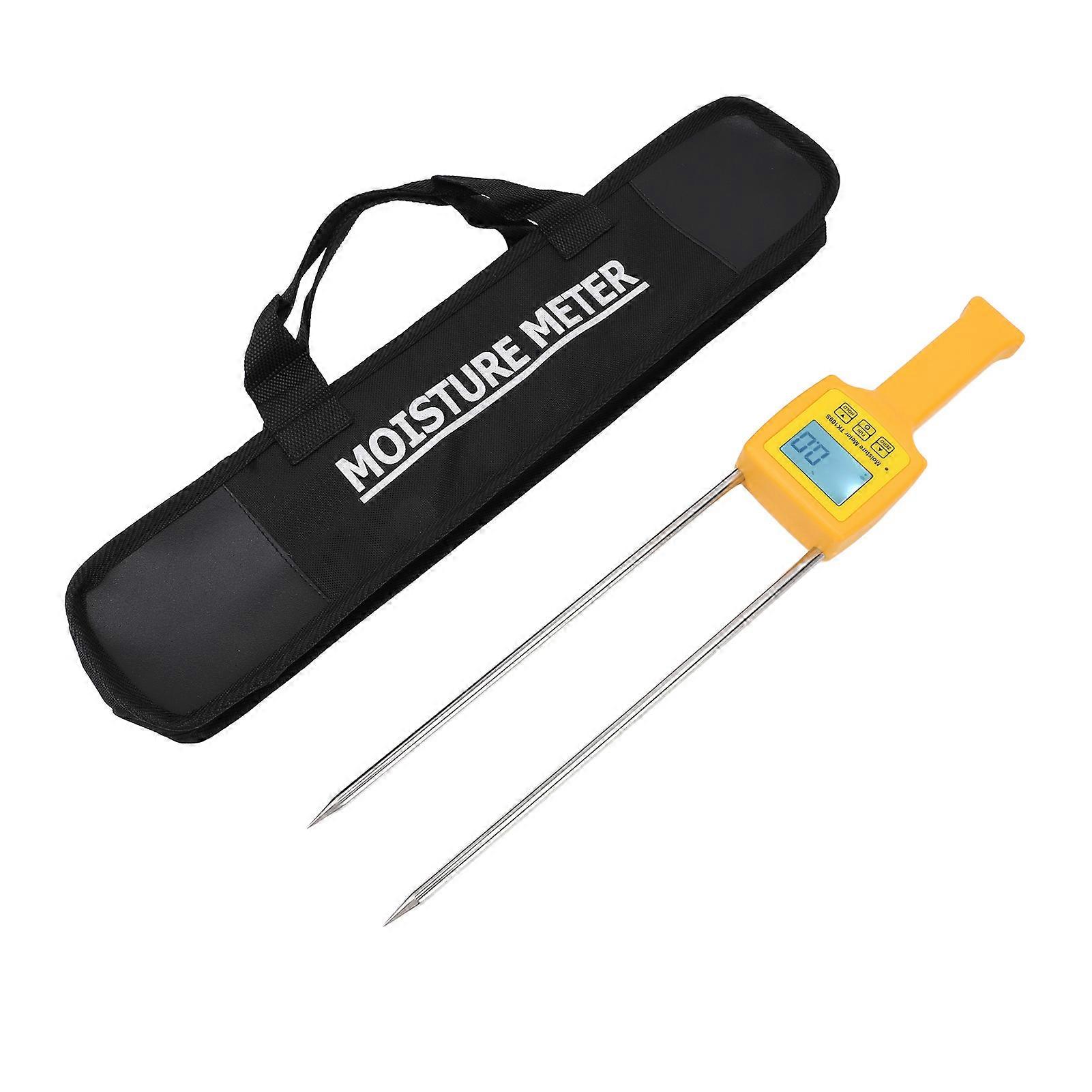 Humidimètre portable pour grains, écran LCD rétroéclairé, arrêt automatique rapide et précis avec sonde, pour blé, seigle, riz, maïs, soja, blé