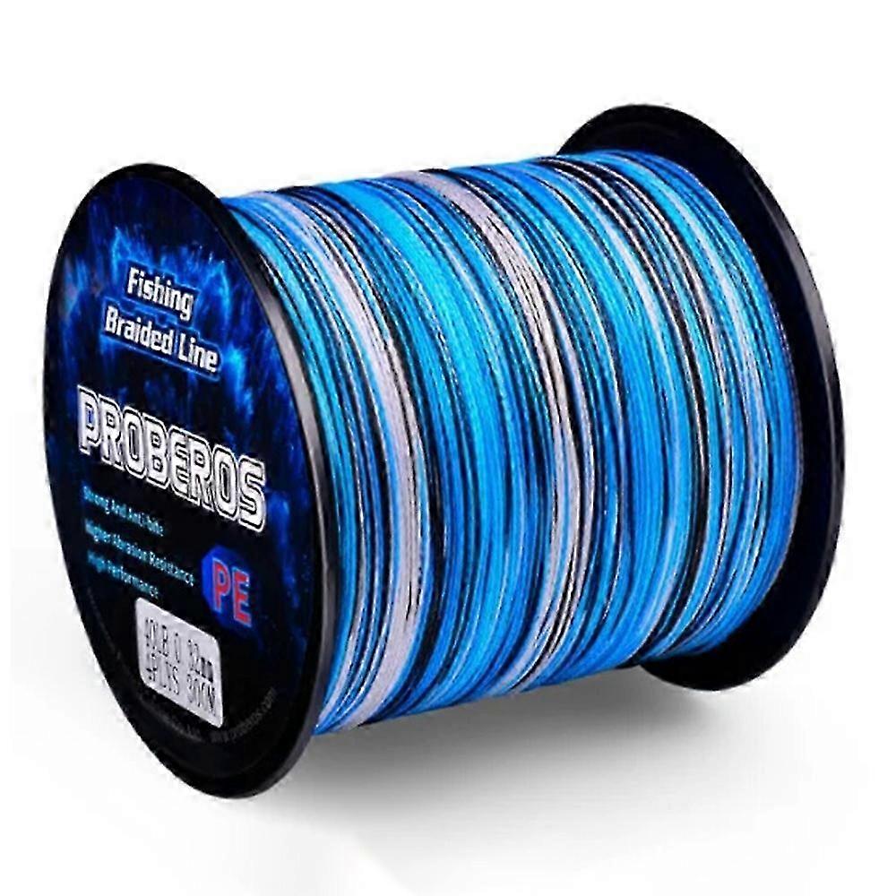 300m 4 Strand PE Braided Fishing Line High Strength Main Line - Camouflage Blue 6.0 60LB for Certain Brand
