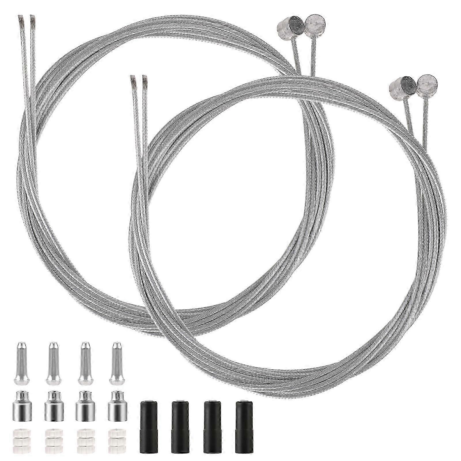 4 Pieces Brake Cable for Mountain Bikes Compatible with Various Brands