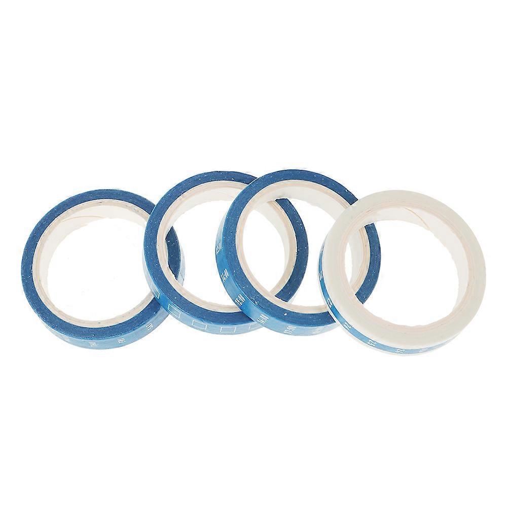 Thin Painters Tape Washi Tape Set Decorative Scrapbooking Masking Tape For Office Use Planner Enthusiasts Blue 500.00X0.80X0.10CM Writable 4 Rolls