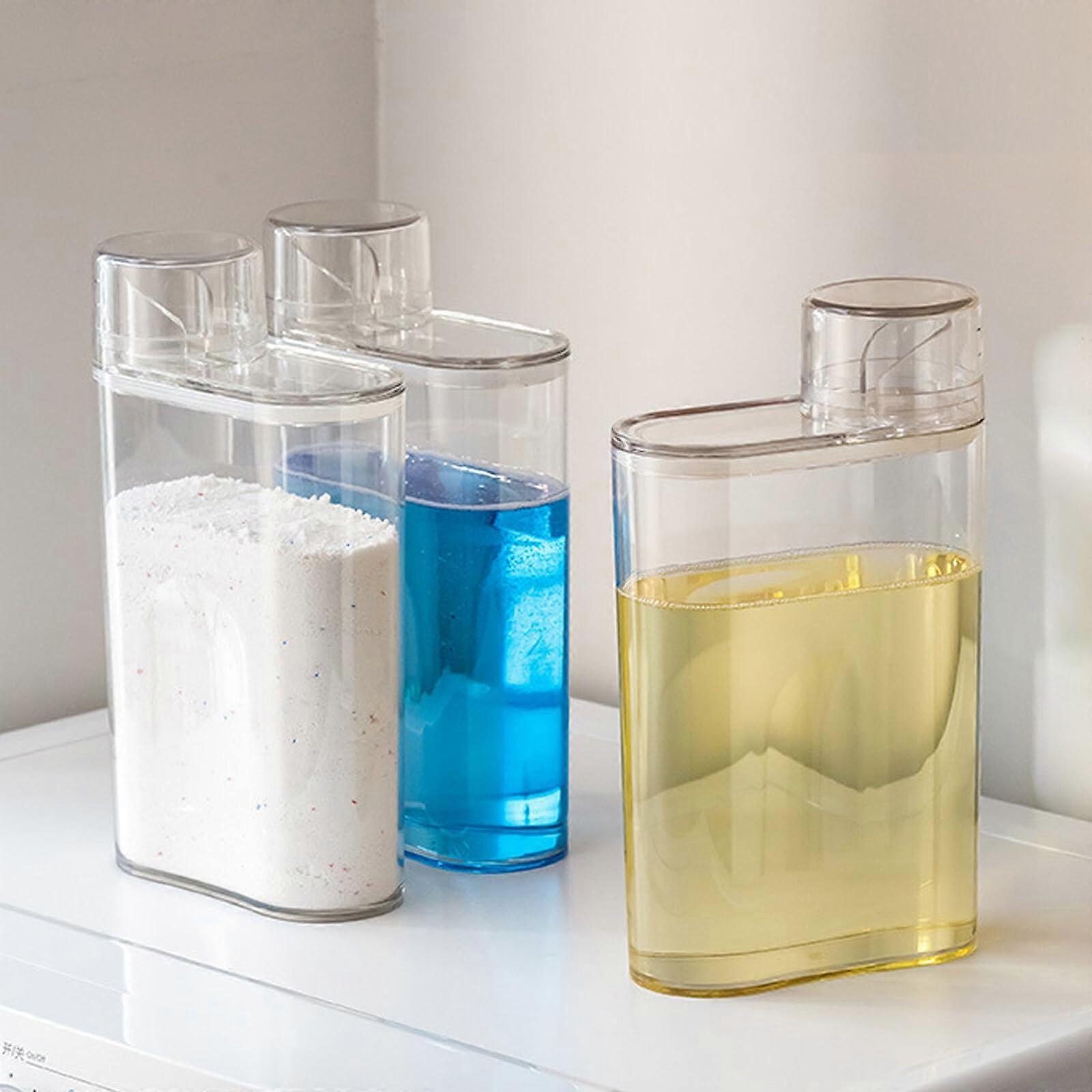 1 x detergent storage, 1300 ml detergent container, washing powder storage box, detergent dispenser, detergent box for powder
