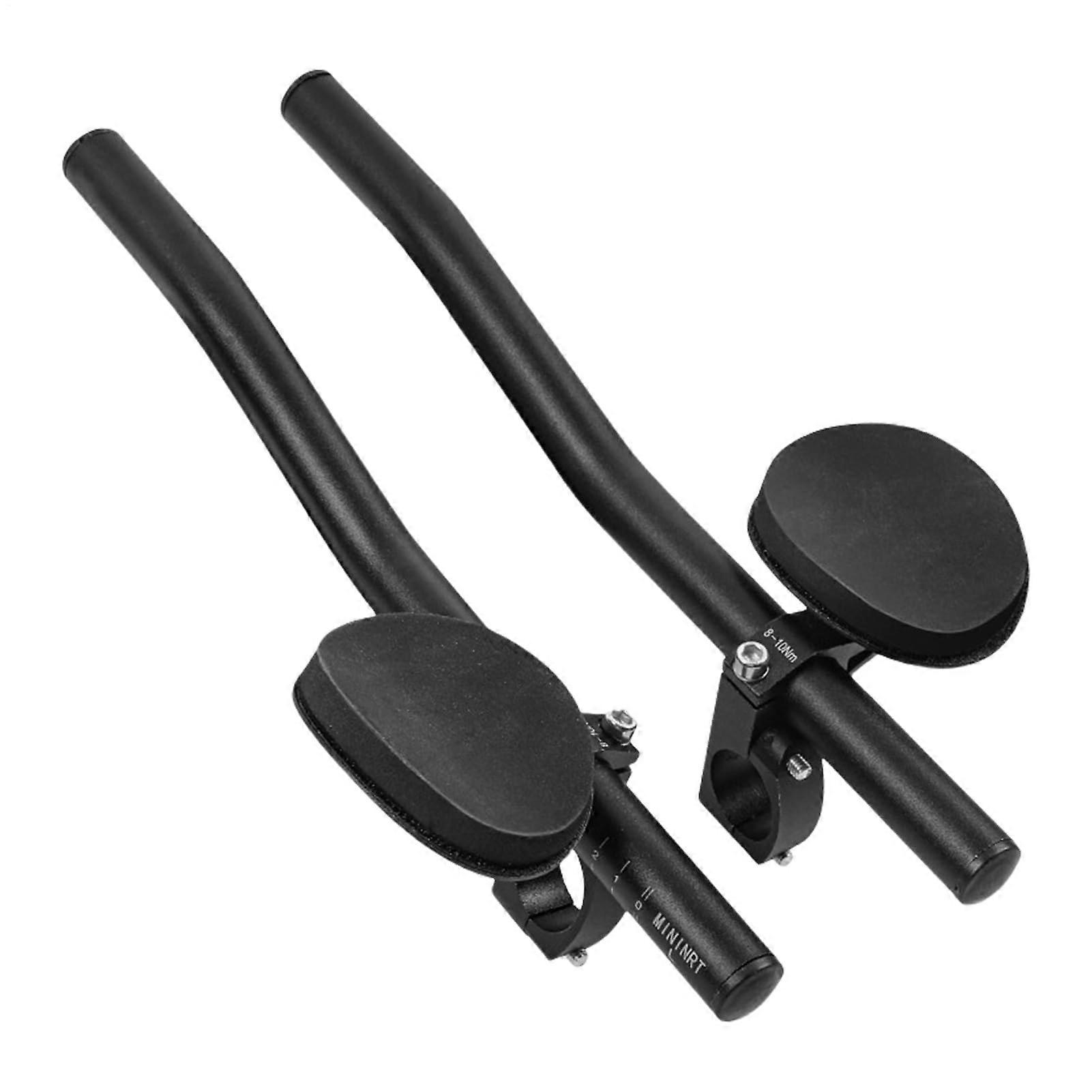 Aerodynamics Clip Aerodynamic Handler for Road Bikes - Black Aluminium Alloy TT Bicycle Racing Handlebar Attachment