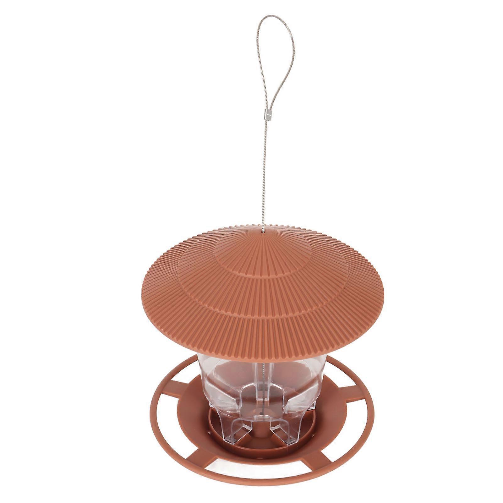Bird Feeders Waterproof Top High Capacity Easy To Fill Hanging Bird Feeder for Outside Garden Backyard