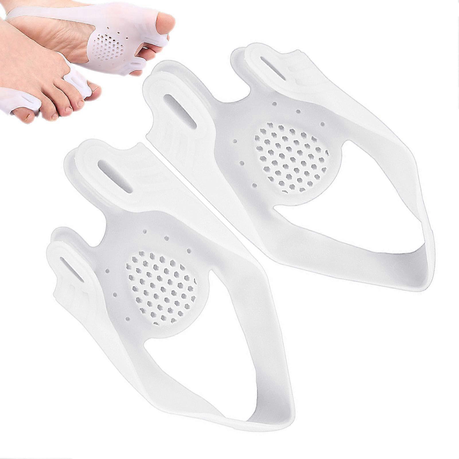 Big Toe Spacer Small Toe Corrector Forefoot Pad Comfortable White